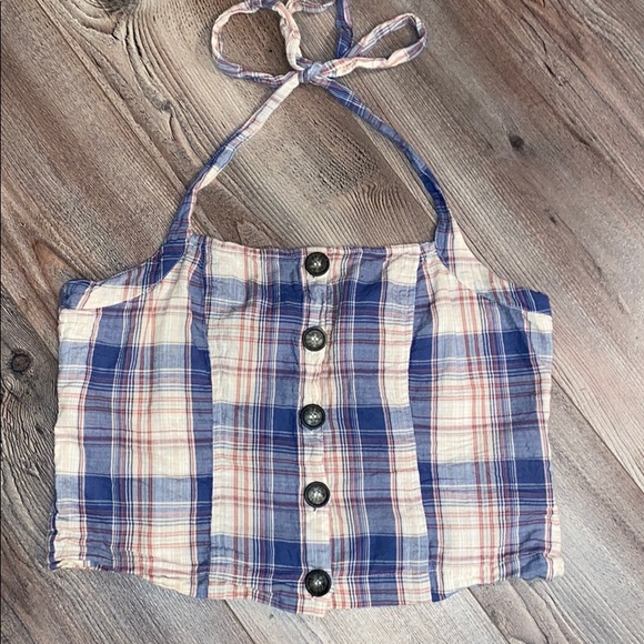 Others Follow Tops - Others Follow perfect condition plaid halter